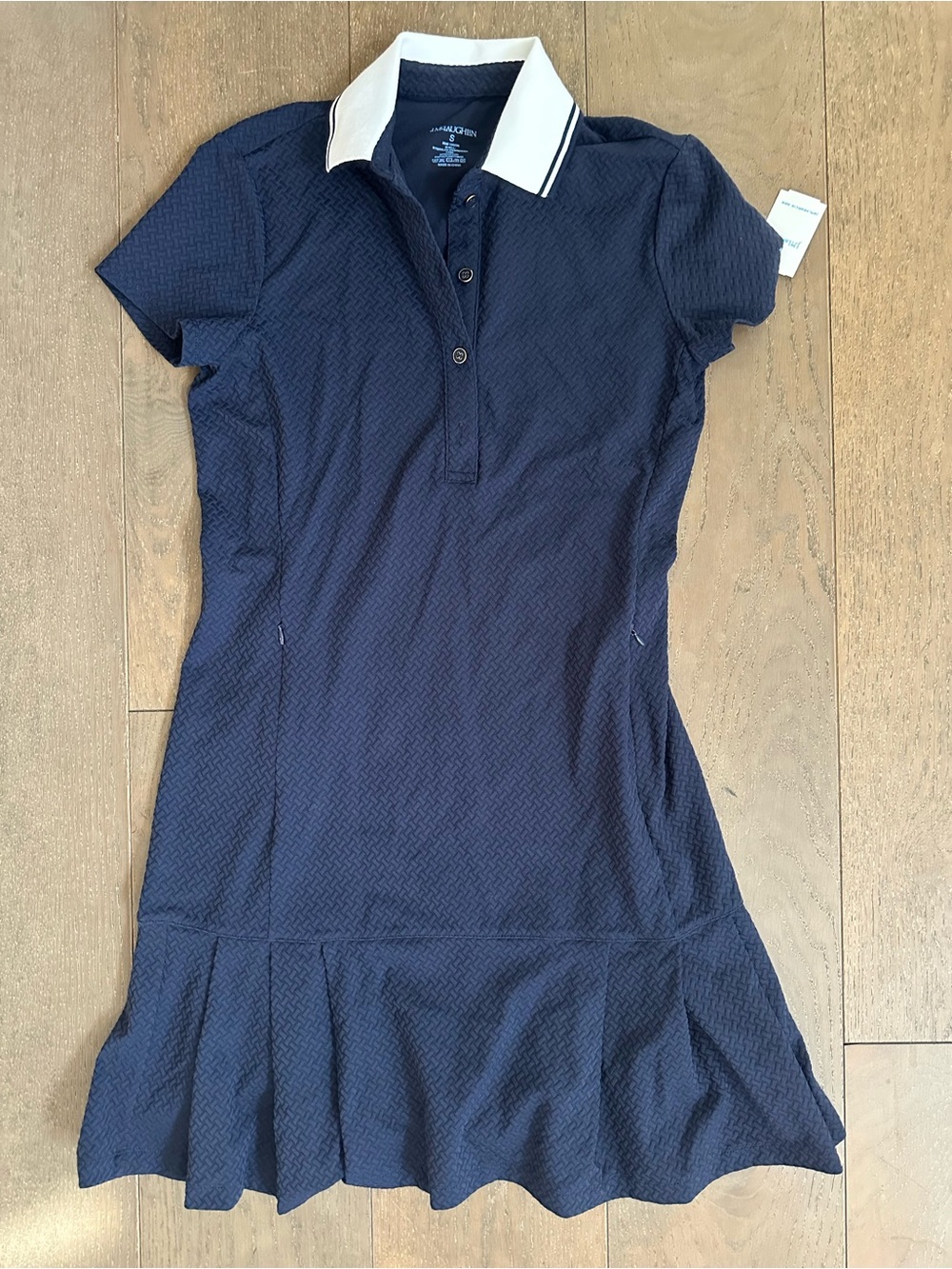 J. McLaughlin Navy Polo Dress with White Collar